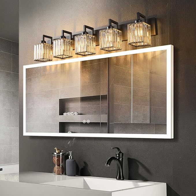 Modern Crystal Bathroom Vanity Light - Image 2