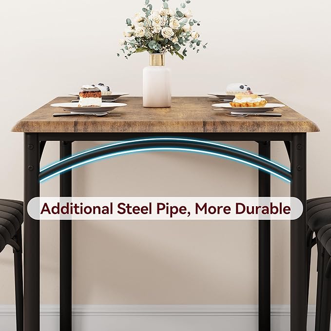 GarveeHome Dining Table Set for 2, Kitchen Table - Image 5