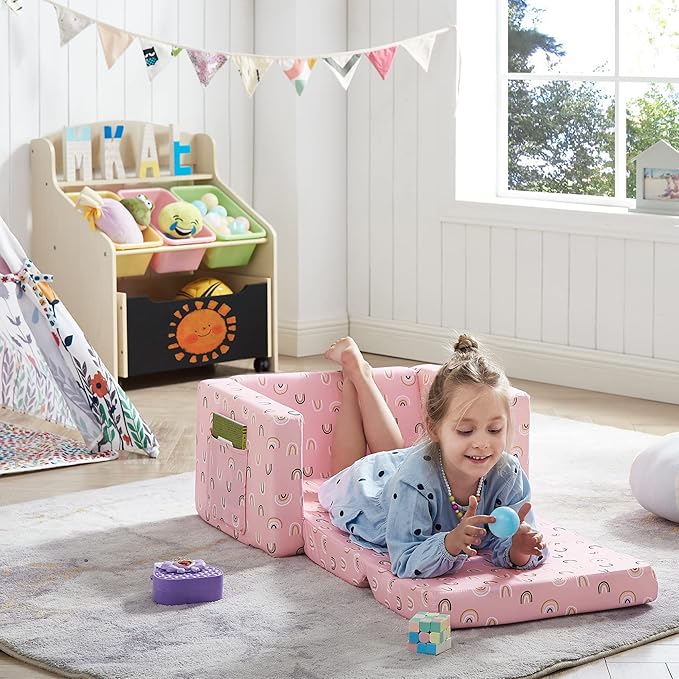 Ulax furniture Kids Sofa Chair Children FILP-Out Chair 2-in-1 Convertible Sofa - Image 2