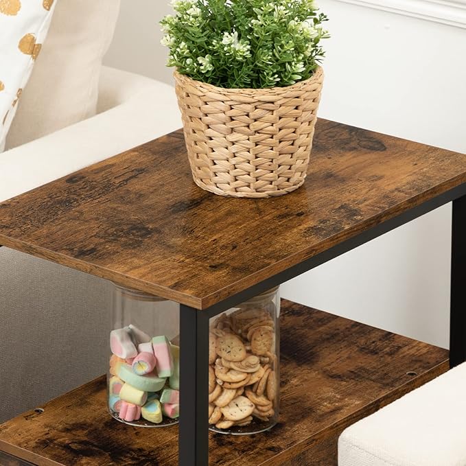 HOOBRO End Table, Narrow Chairside Table - Image 7