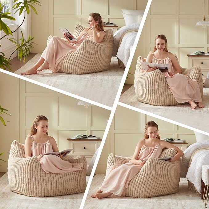 Giant Bean Bag Chairs for Adults Teens, Large Bean Bag Sofa Chairs - Image 6