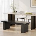 LITTLE TREE 47-Inch Wooden Entryway Bench, Farmhouse Dining Bench by LITTLETREE