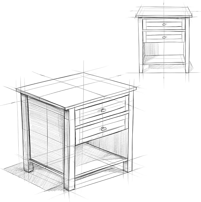 SIMPLIHOME Warm Shaker SOLID WOOD 24 Inch Wide Transitional Bedside Nightstand - Image 11