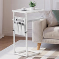 Vagusicc C Shaped End Table, Adjustable Height Recliner Table Small Couch Side by Vagusicc