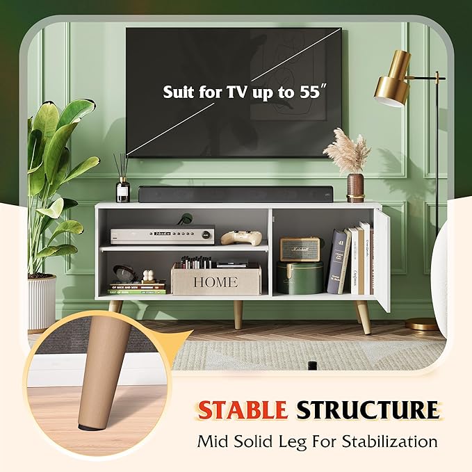 WLIVE TV Stand for 55 Inch TVs, Entertainment Center - Image 4