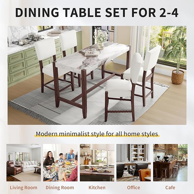 Ball & Cast 5-Piece Dining Table Set - Image 4
