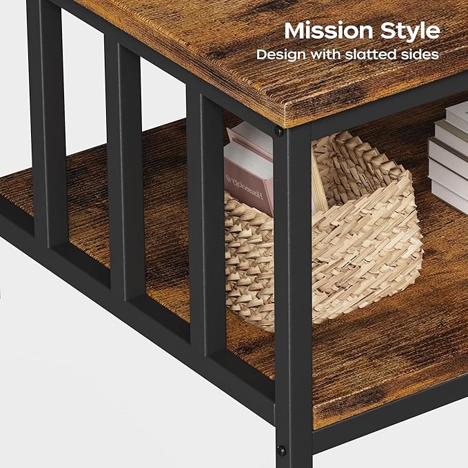 Homeiju Coffee Table for Living Room, Farmhouse Living Room Table - Image 7