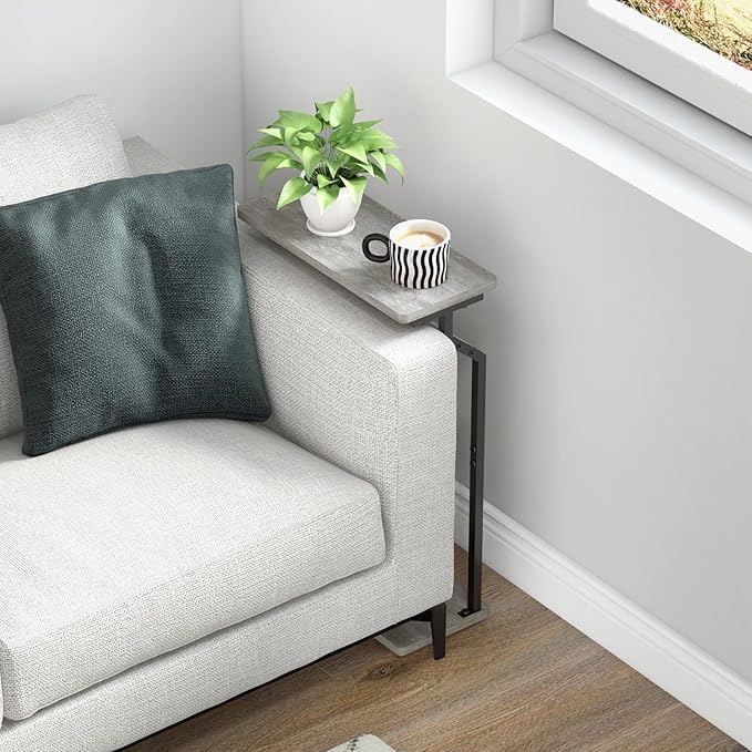Narrow Side Table for Small Spaces, Slim Couch Tray Table, Skinny Thin End - Image 4