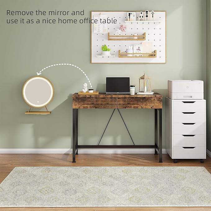 CAIYUN 40“ Small Desk for Bedroom, Computer Desk - Image 9