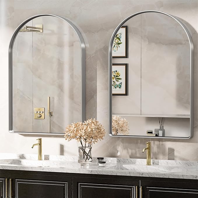 Suidia 22" x 30" Bathroom Mirror, Bathroom Vanity Mirror Metal Framed, - Image 2