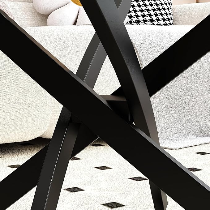 Oval Coffee Table Modern Living Room Table - Image 6
