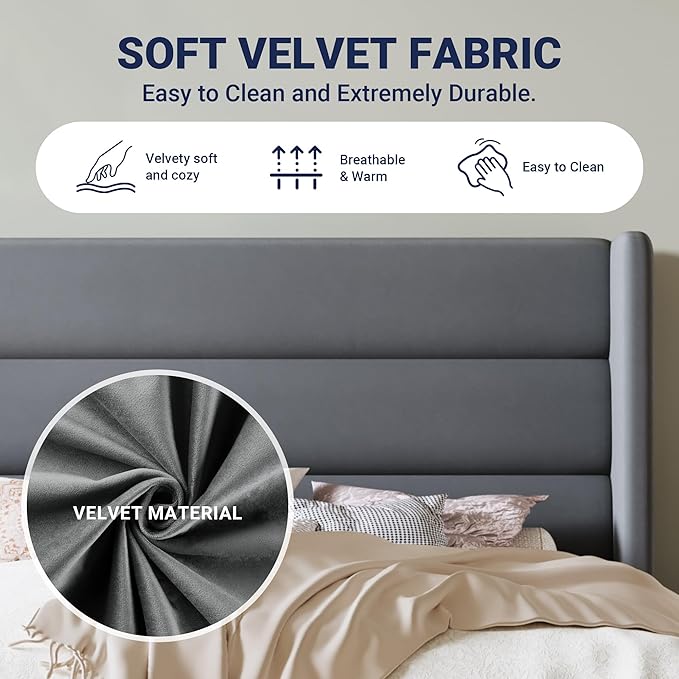 Allewie Queen Size Platform Bed Frame - Image 7