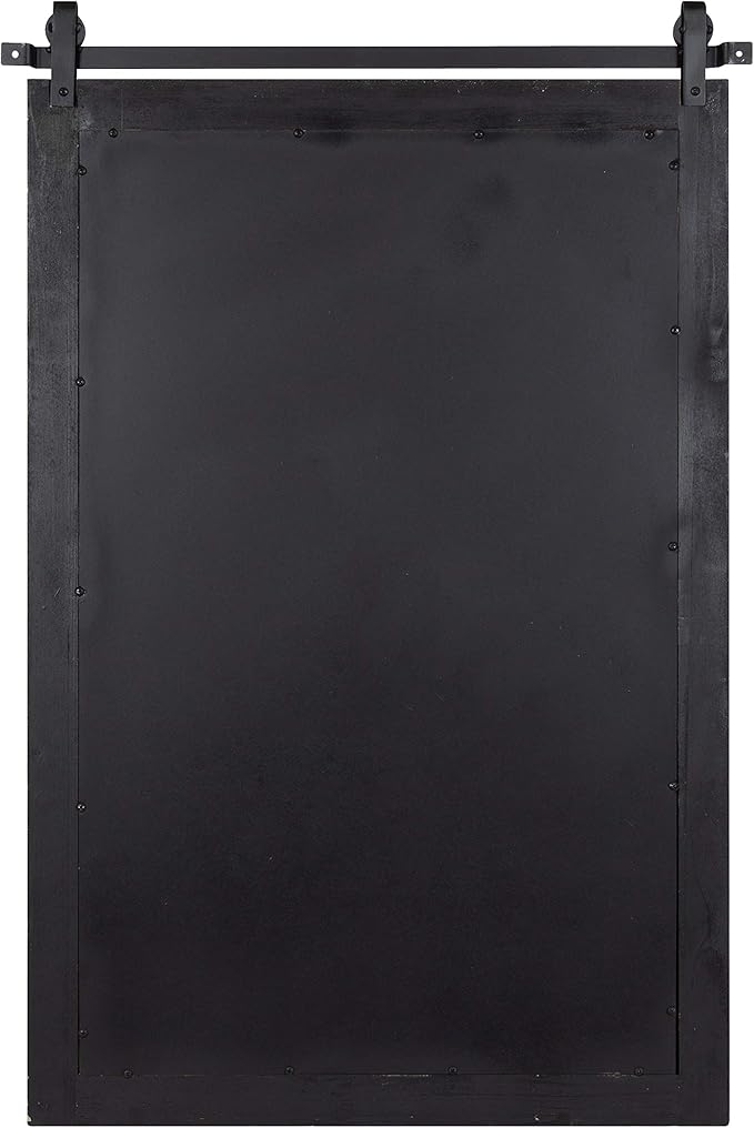 Kate and Laurel Cates Farmhouse Wall Mirror, 24 x 38, Barn Door-Inspired Rustic - Image 6