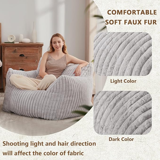 Giant Bean Bag Chairs for Adults Teens, Large Bean Bag Sofa Chairs - Image 5