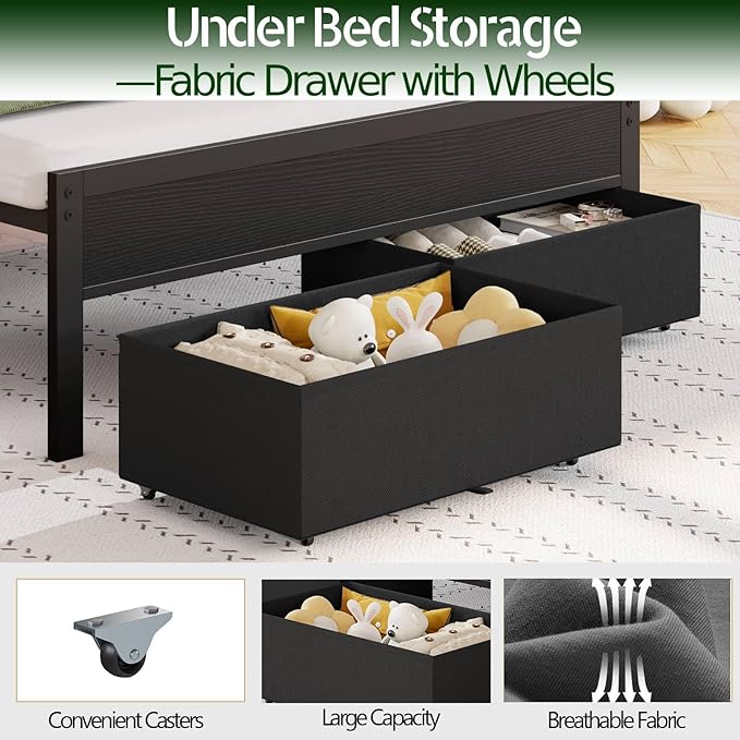 Furnulem Full Size Bed Frame - Image 8