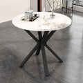 Round Marble Dining Table for 2-4 by NIERN