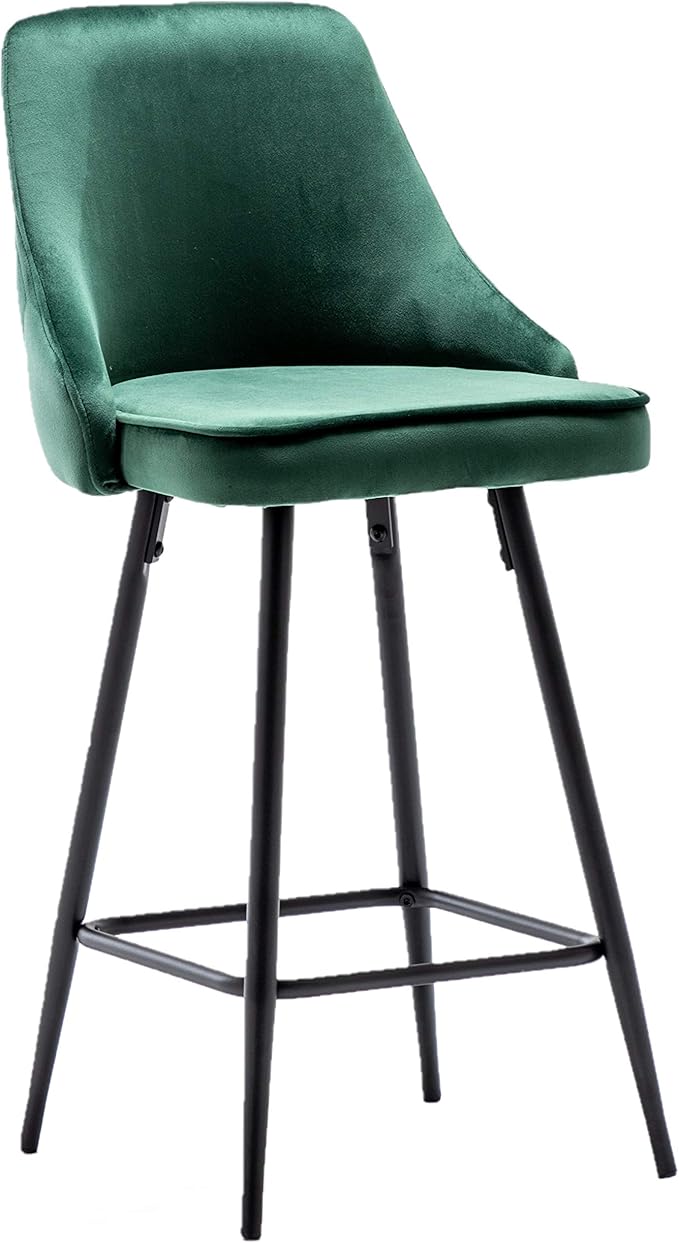 BTEXPERT Set of 2 Pack, Premium upholstered Dining 25" High Back Stool Bar - Image 7