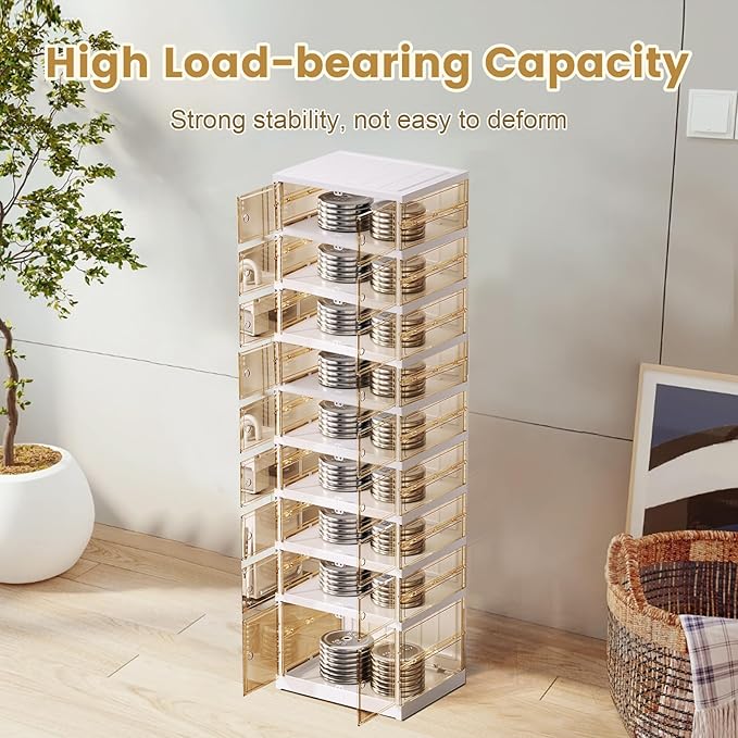 ELPHECO 9 Tier 18 Pairs Plastic Shoe Rack - Image 4