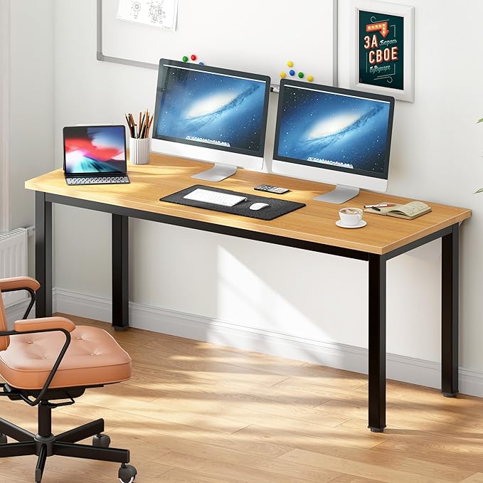 DlandHome 63 inches X-Large Computer Desk, Composite Wood Board, Decent and - Image 2
