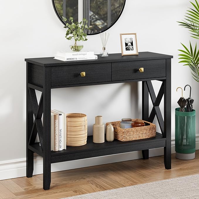 Console Table, Sofa Table 13.8" D x 39.37" W x 31.5" HEntryway Table - Image 6