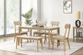 Ball & Cast 6-Piece Dining Table Set, and 4 Upholstered Chairs & 1 Bench by BallCast
