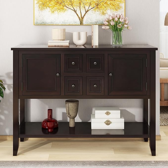 Merax Wood Farmhouse Buffet Table by Merax