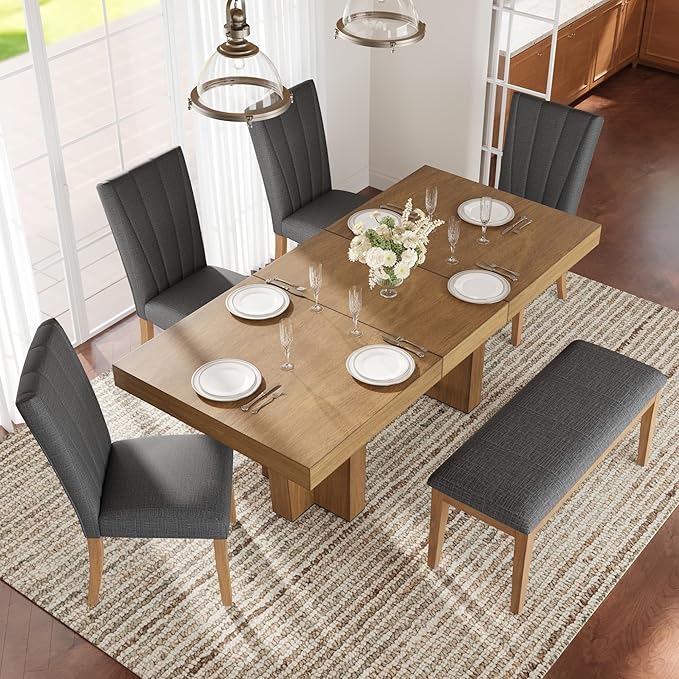 Ball & Cast 6 Piece Farmhouse Dining Table Set - Image 3