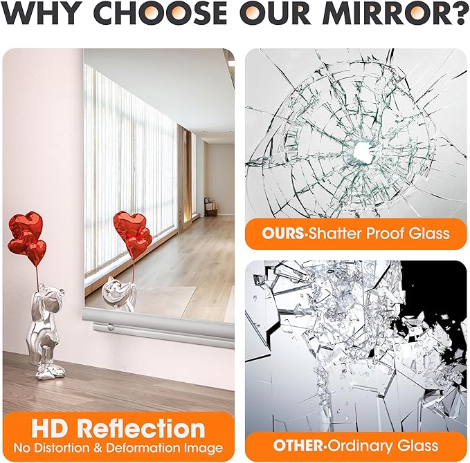 Hasipu Home Gym Mirror 48" L x 30" W - Image 6