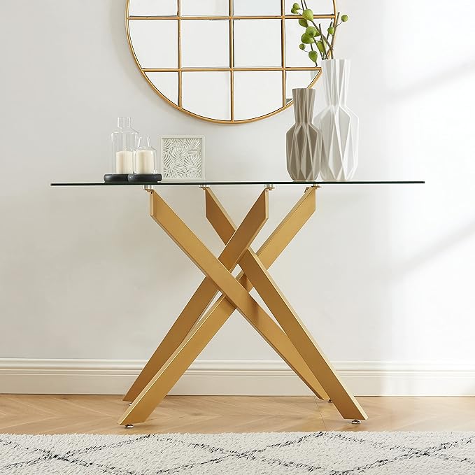 Modern Cross-Leg Console Table by EdwinsChoice-ModernFurniture