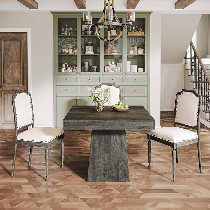 Tribesigns Square Dining Table for 4, 31.5-Inch Small Kitchen Table - Image 9