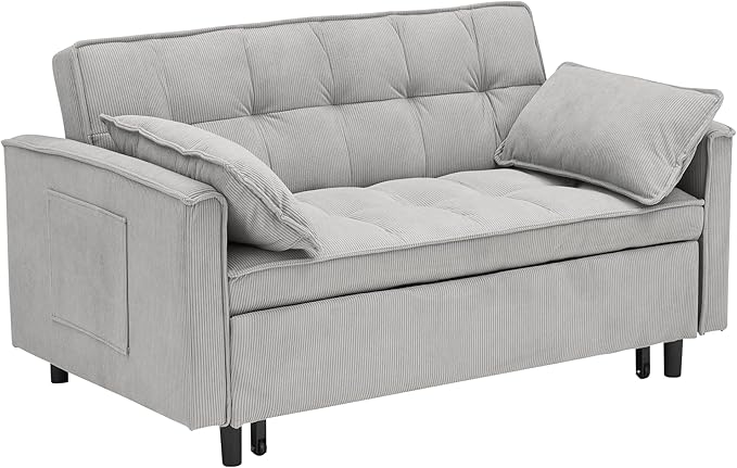 Ball & Cast Convertible Sofa Bed, Pull Out Loveseat Sleeper Sofa, Convertible - Image 7