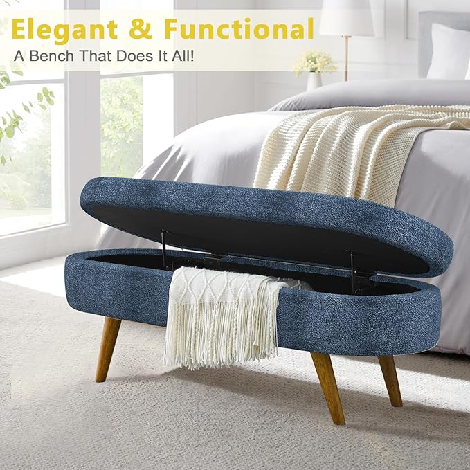 NicBex Ottoman Bench with Storage - Image 5