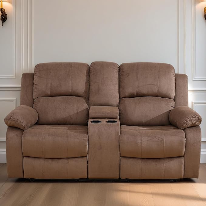 Loveseat Recliner Sofa, Reclining Loveseat Couch - Image 7