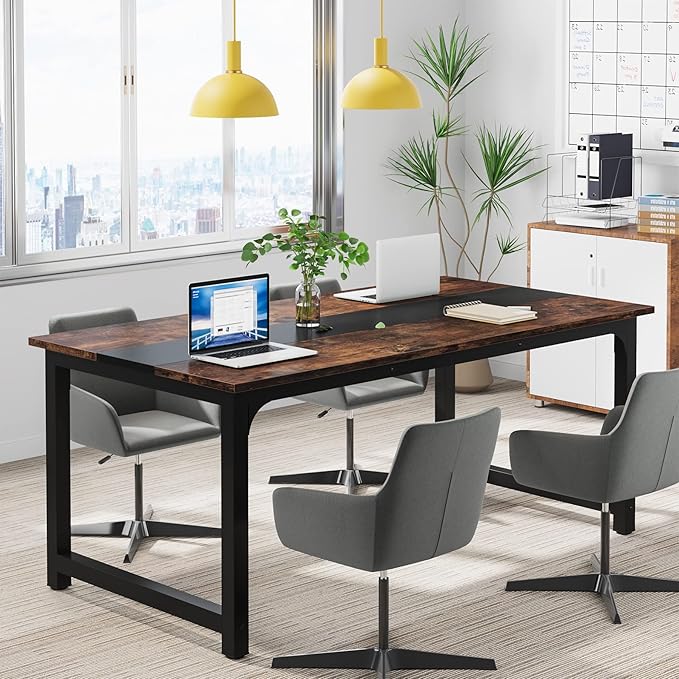 Tribesigns Modern Computer Desk, 63 x 31.5 inch Large Office Desk Computer - Image 7