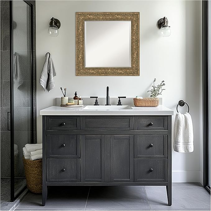 Amanti Art Bronze Bathroom Mirror - Image 4