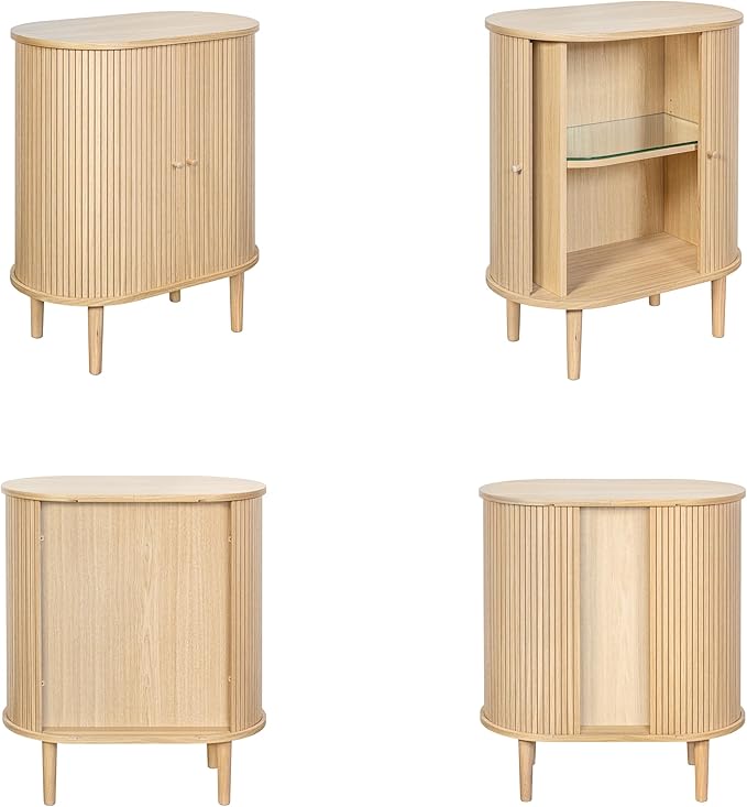 WERMO 28'' Bar Cabinet with Storage and Shelves - Image 6