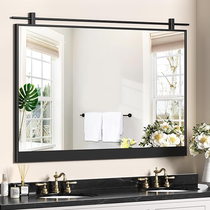 40x28 Inch Rectangle Bathroom Vanity Mirror by MYTHFUL