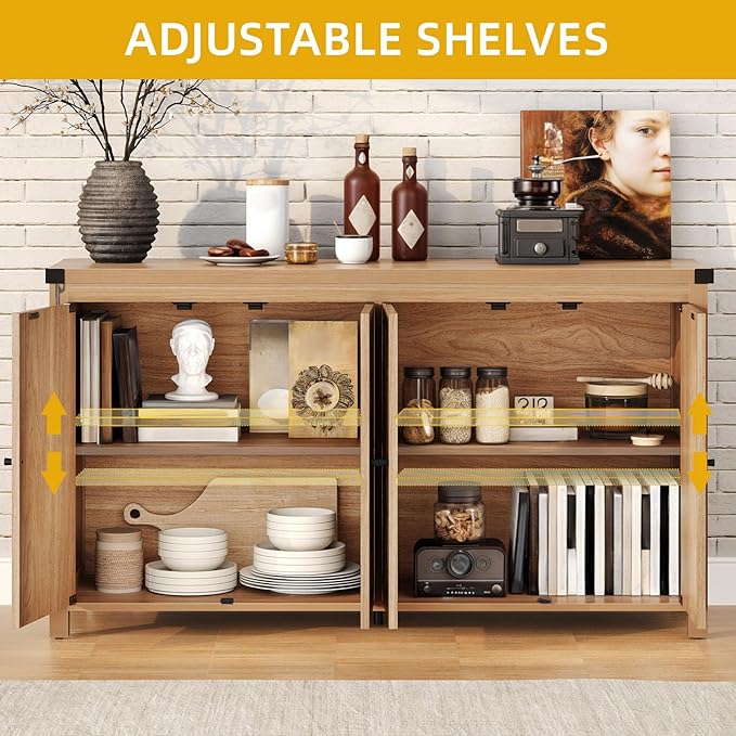DWVO 55'' Sideboard Buffet Cabinet - Image 4