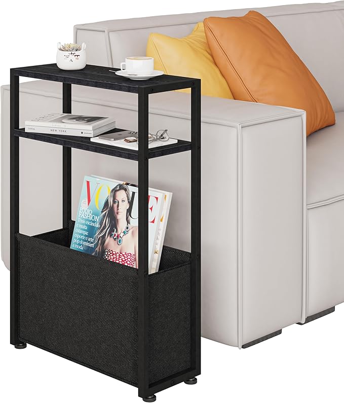 Black Side Table, Slim Side Table - Image 7