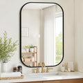 Bathroom Mirrors for Over Sink, 26x38 Black Vanity Mirror for Bathroom Sink by Unknown