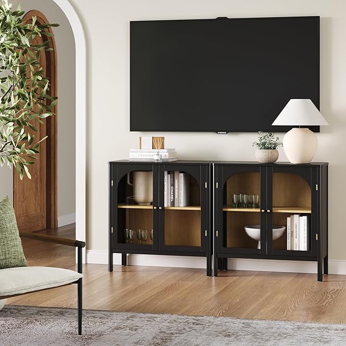Nathan James Mason Storage Cabinet Accent Sideboard Buffet Credenza TV Stand by NathanJames