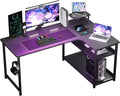GTPLAYER L Shaped Gaming Desk, Carbon Fiber Style Computer Desk by GtracingDirect