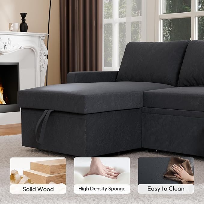 Sleeper Sofa Bed, Modular Sectional Couch - Image 5