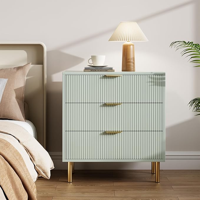 Green Dresser, Modern 3 Drawer Dresser by GarveeHome