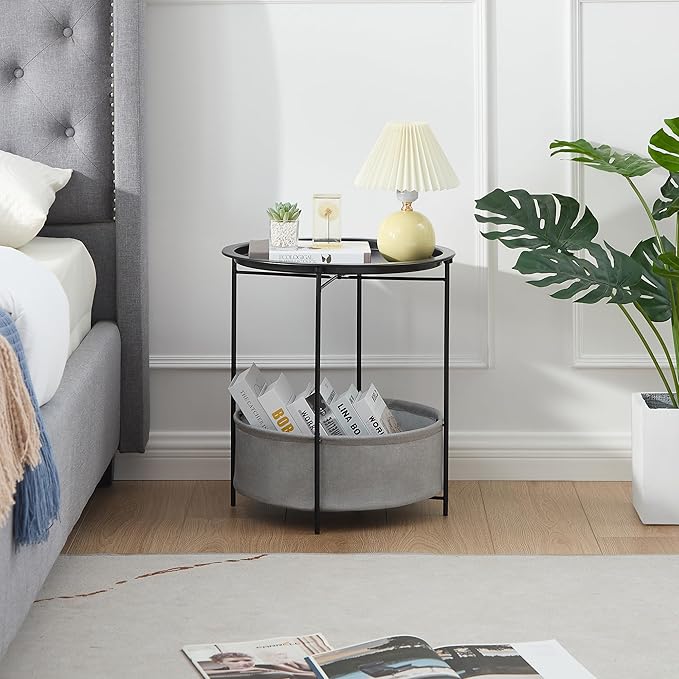 VECELO Round Side/End Table - Image 5