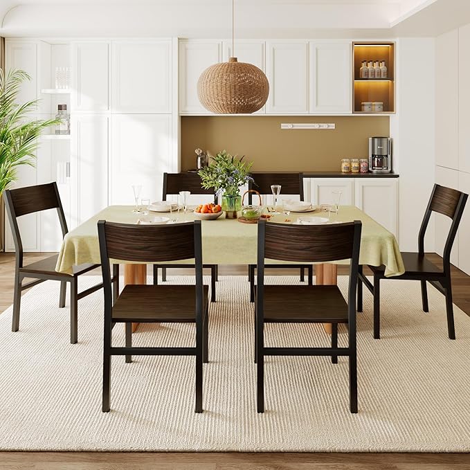 Feonase Dining Chairs Set of 6, Modern Kitchen Chairs by FEONASE