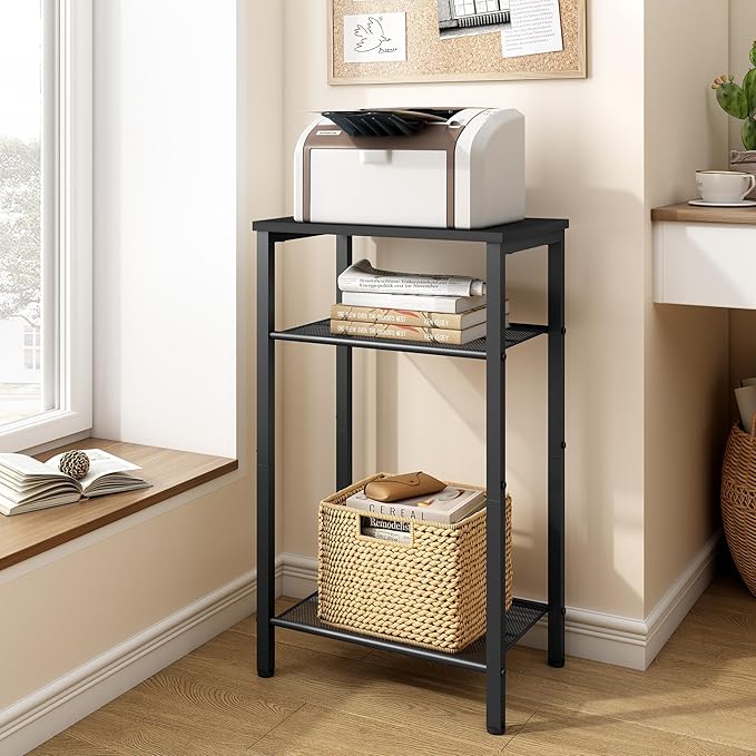 Hoctieon 3 Tier End Table, Telephone Table, Tall Side Table - Image 9