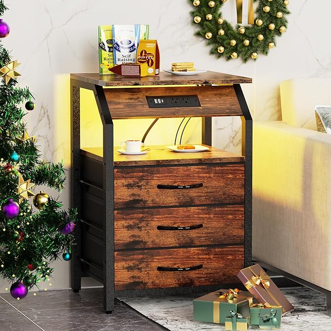 End Tables Set of 2, Nightstands - Image 2