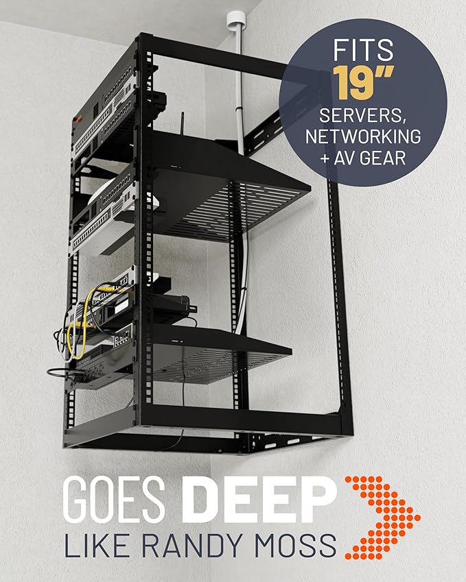 ECHOGEAR 20U Open Frame Rack for Servers & AV Gear - Image 8