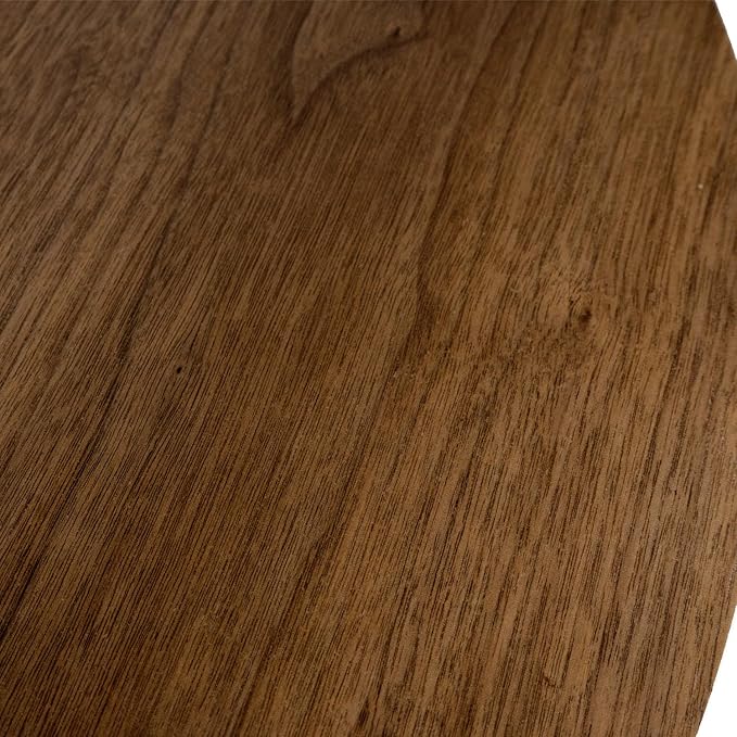 2-Tier Round Coffee Table Wood Nesting Side Table - Image 5